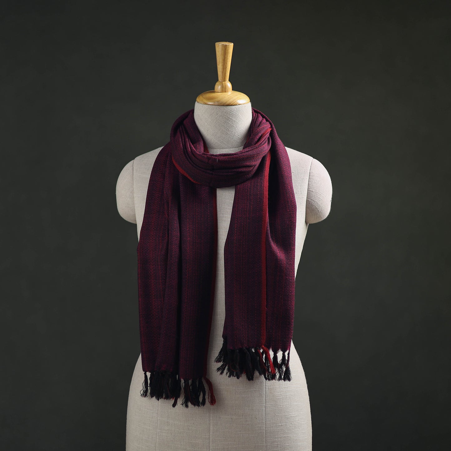 Kumaun Handwoven Pure Merino Wool Stole 25