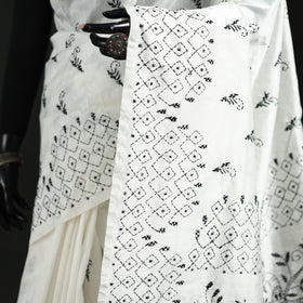 Hand Embroidered Silk Saree 06