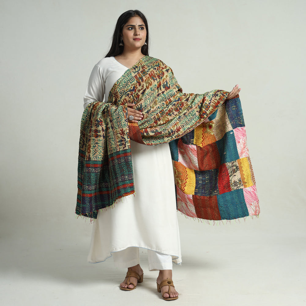 Kantha Embroidery Dupatta