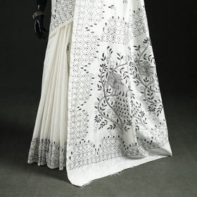 Hand Embroidered Silk Saree 06