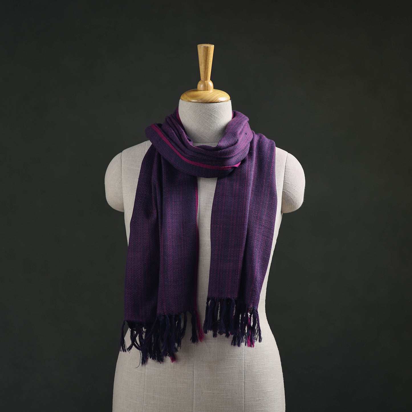 Kumaun Handwoven Pure Merino Wool Stole 27