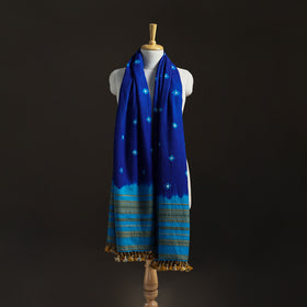 Kutch Handwoven Merino Wool Bandhani Tie-Dye Shawl 07