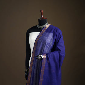 Pure Handloom Cotton Nizam Zari Border Mangalagiri Dupatta 40