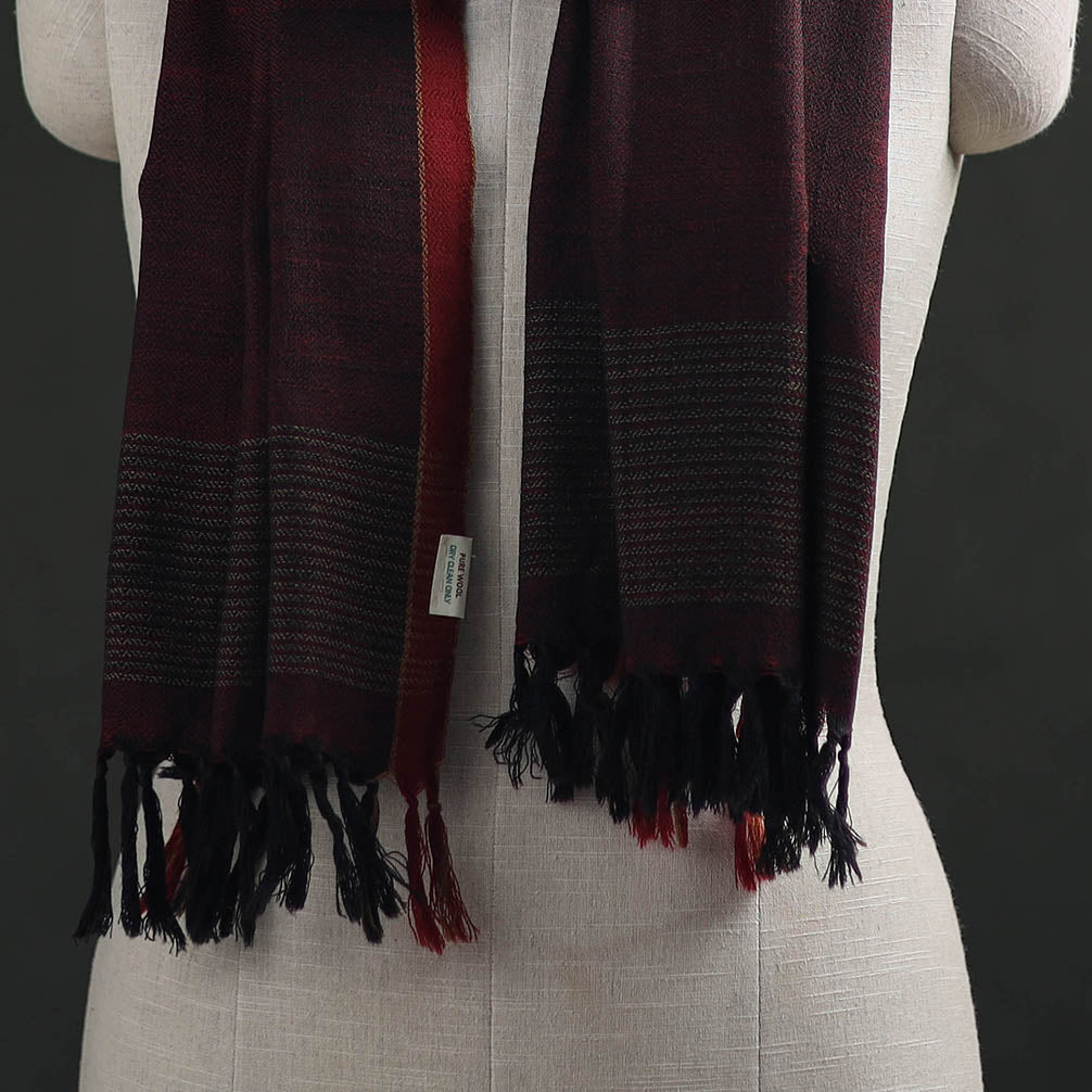 Kumaun Handwoven Pure Merino Wool Stole 30