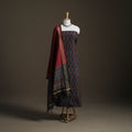 Pochampally Ikat Handloom Sico Unstitched Dress Material: Kurta with Dupatta 10