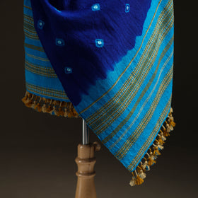Kutch Handwoven Merino Wool Bandhani Tie-Dye Shawl 07