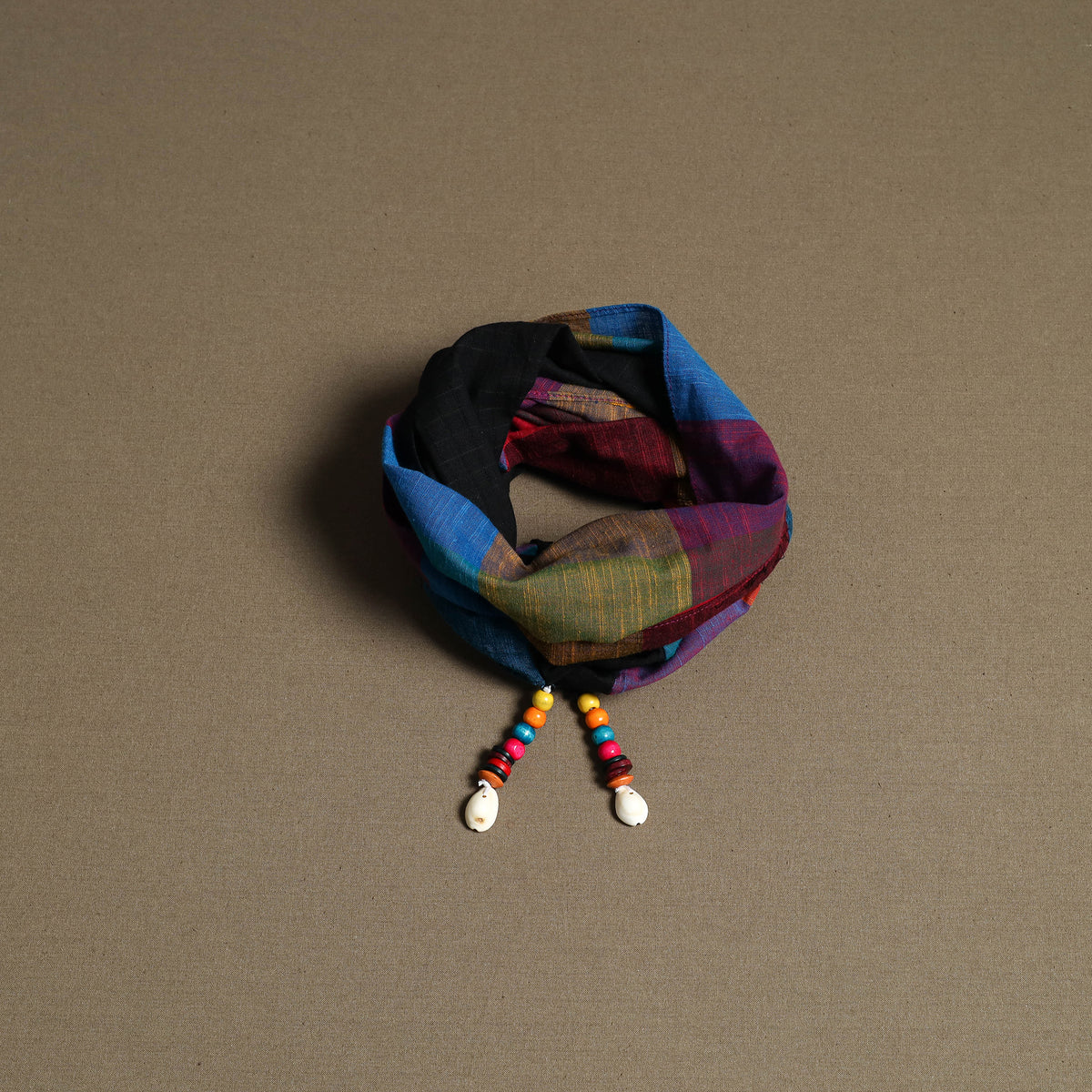 Plain Cotton Scarf with Latkan 14