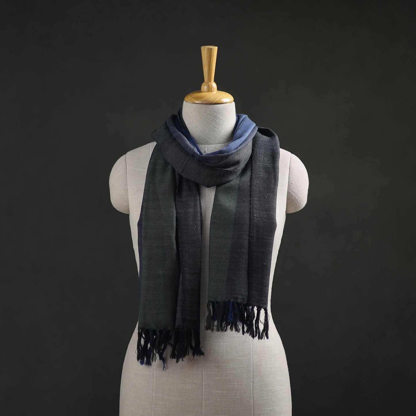 Kumaun Handwoven Pure Merino Wool Stole 33