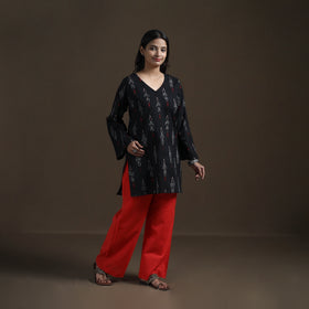 Pochampally Ikat Cotton Short Kurta for Women 21