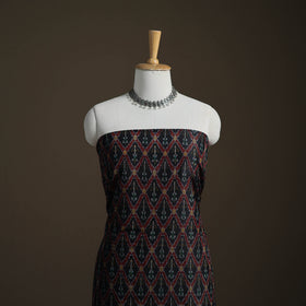 Pochampally Ikat Handloom Sico Unstitched Dress Material: Kurta with Dupatta 10