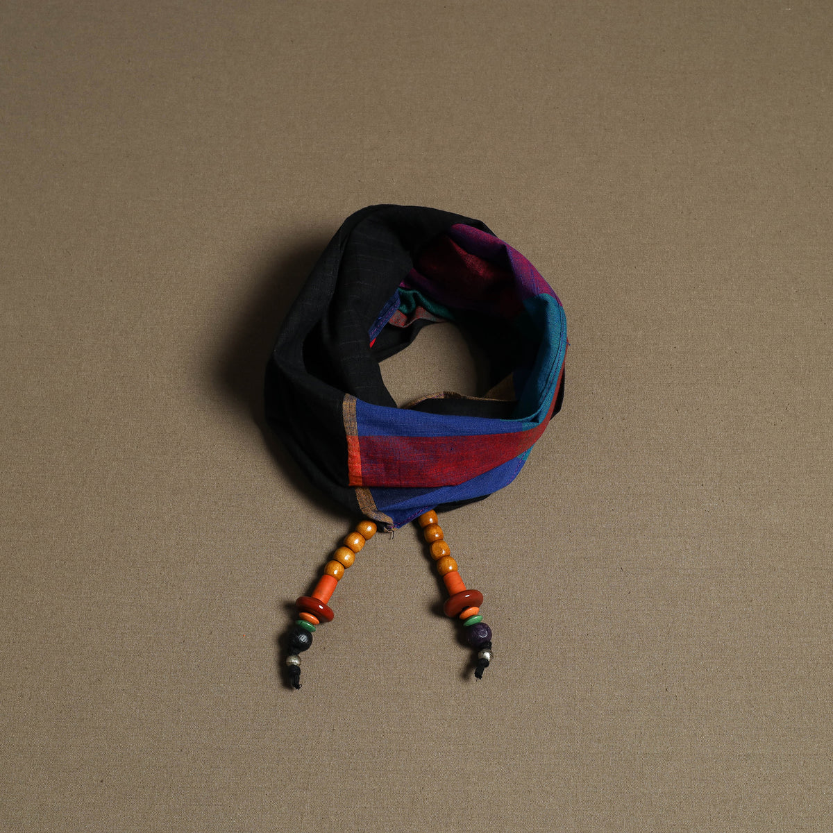 Plain Cotton Scarf with Latkan 12