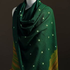 Kutch Handwoven Merino Wool Bandhani Tie-Dye Shawl 08