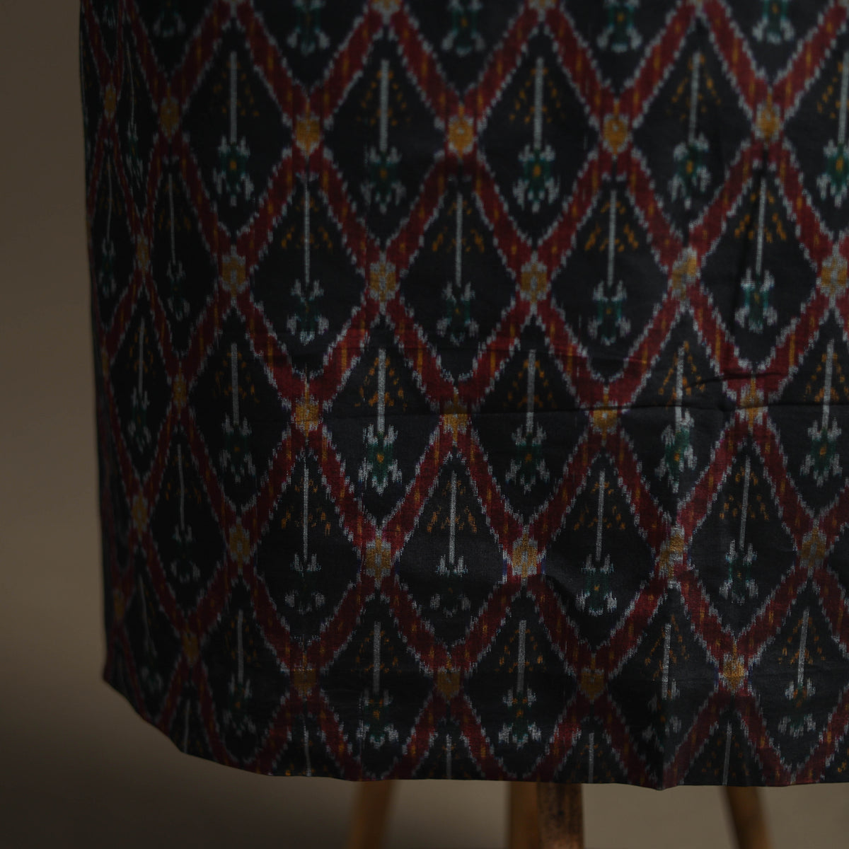 Pochampally Ikat Handloom Sico Unstitched Dress Material: Kurta with Dupatta 10