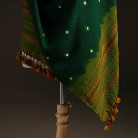 Kutch Handwoven Merino Wool Bandhani Tie-Dye Shawl 08