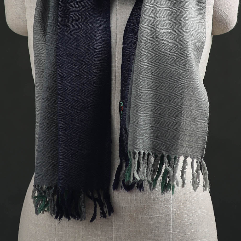 Kumaun Handwoven Pure Merino Wool Stole 39