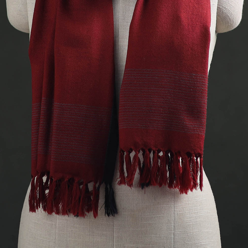 Kumaun Handwoven Pure Merino Wool Stole 40