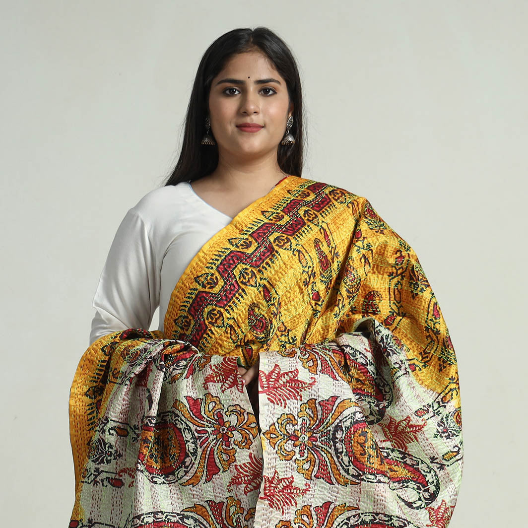 Kantha Embroidery Dupatta