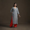 Pochampally Ikat Cotton Straight Kurta for Women 19