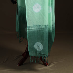 Shibori Tie-Dye Cotton Dupatta with Tassels 32