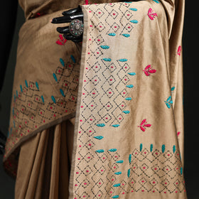 Hand Embroidered Silk Saree 09