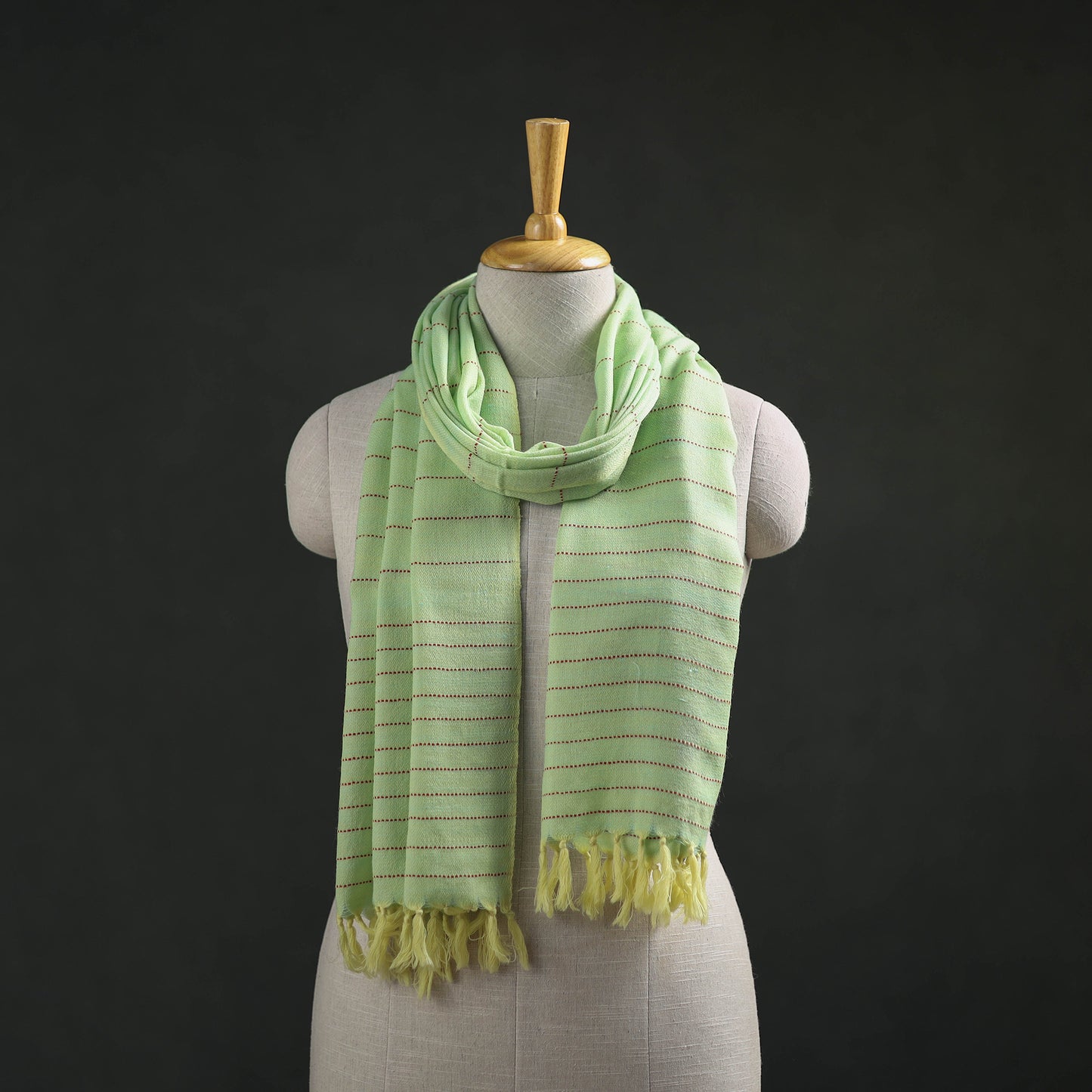 Kumaun Handwoven Pure Merino Wool Stole 43