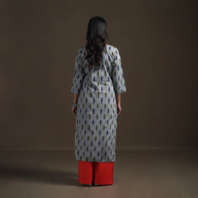 Pochampally Ikat Cotton Straight Kurta for Women 19
