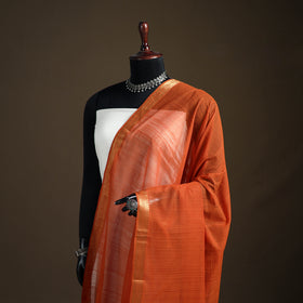 Pure Handloom Cotton Nizam Zari Border Mangalagiri Dupatta 44