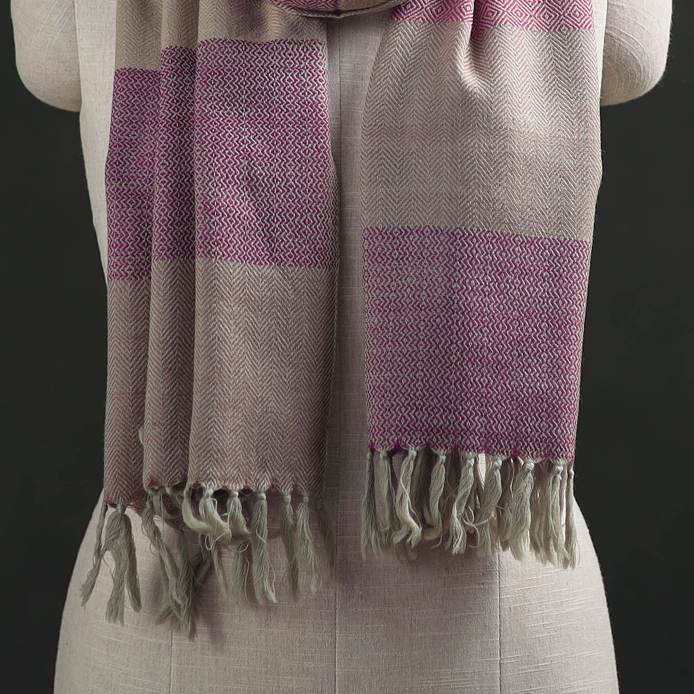 Kumaun Handwoven Pure Merino Wool Stole 45