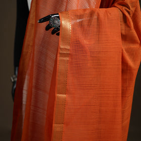 Pure Handloom Cotton Nizam Zari Border Mangalagiri Dupatta 44