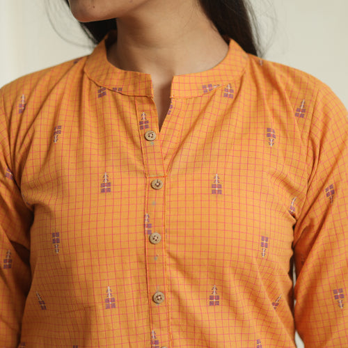 jacquard kurta