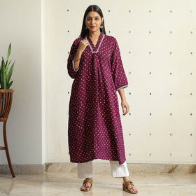 bandhani kurta
