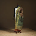 Bagh Hand Block Print Natural Dyed Tissue Zari Chanderi Silk Dupatta 46