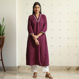bandhani kurta