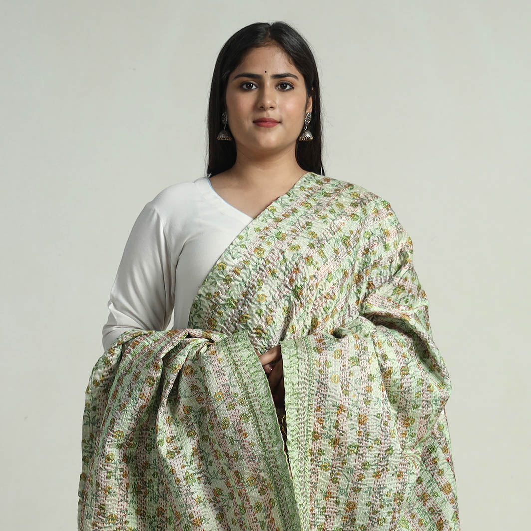 Kantha Embroidery Dupatta