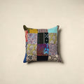 Multicolor Handcrafted Cotton Patchwork Cushion Cover