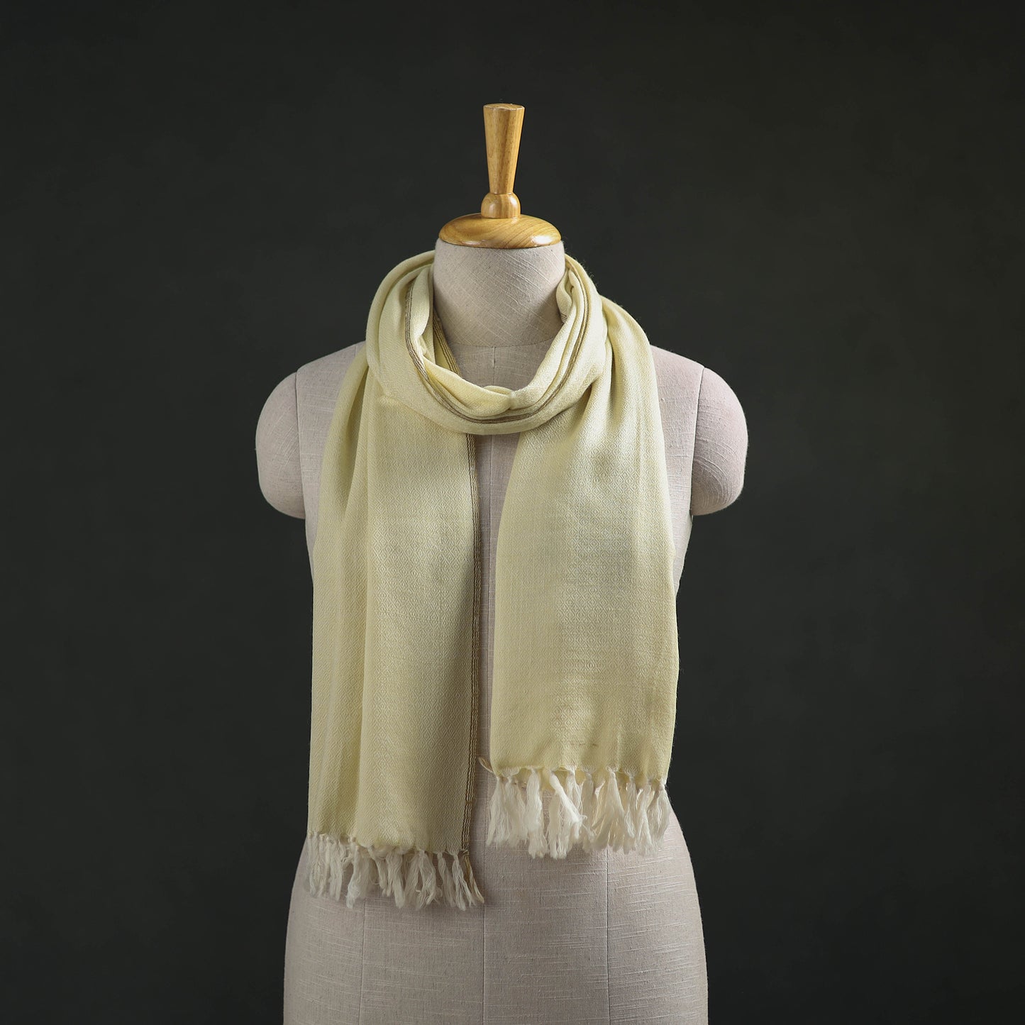 Kumaun Handwoven Pure Merino Wool Stole 49