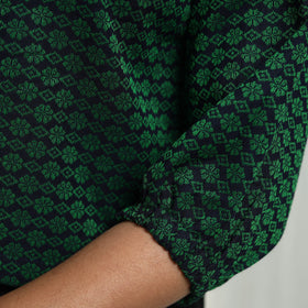Green - Cotton Jacquard Crop Top 06