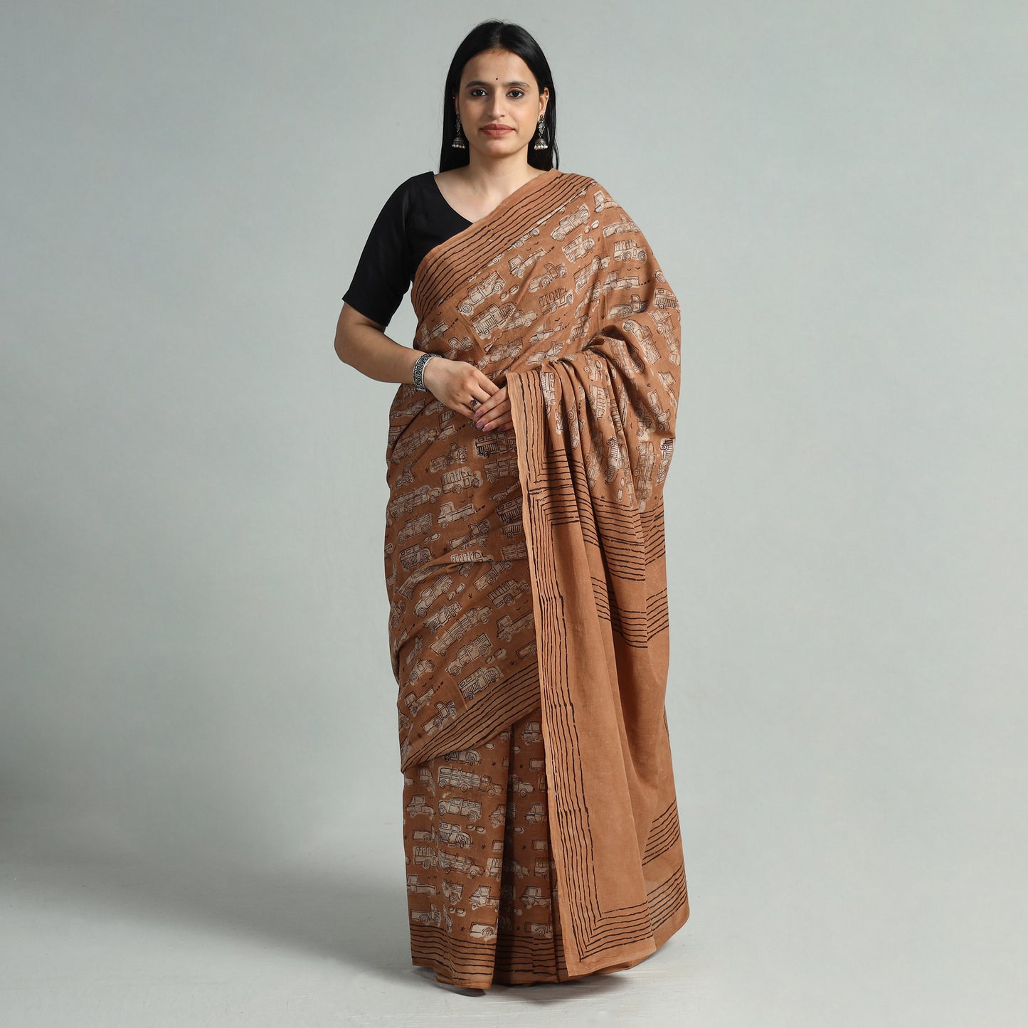 Bindaas Block Print Saree 