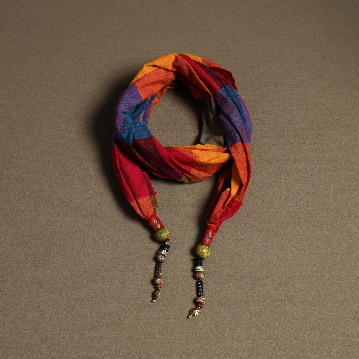 Plain Cotton Scarf with Latkan 16