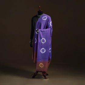 Shibori Tie-Dye Cotton Dupatta with Tassels 35