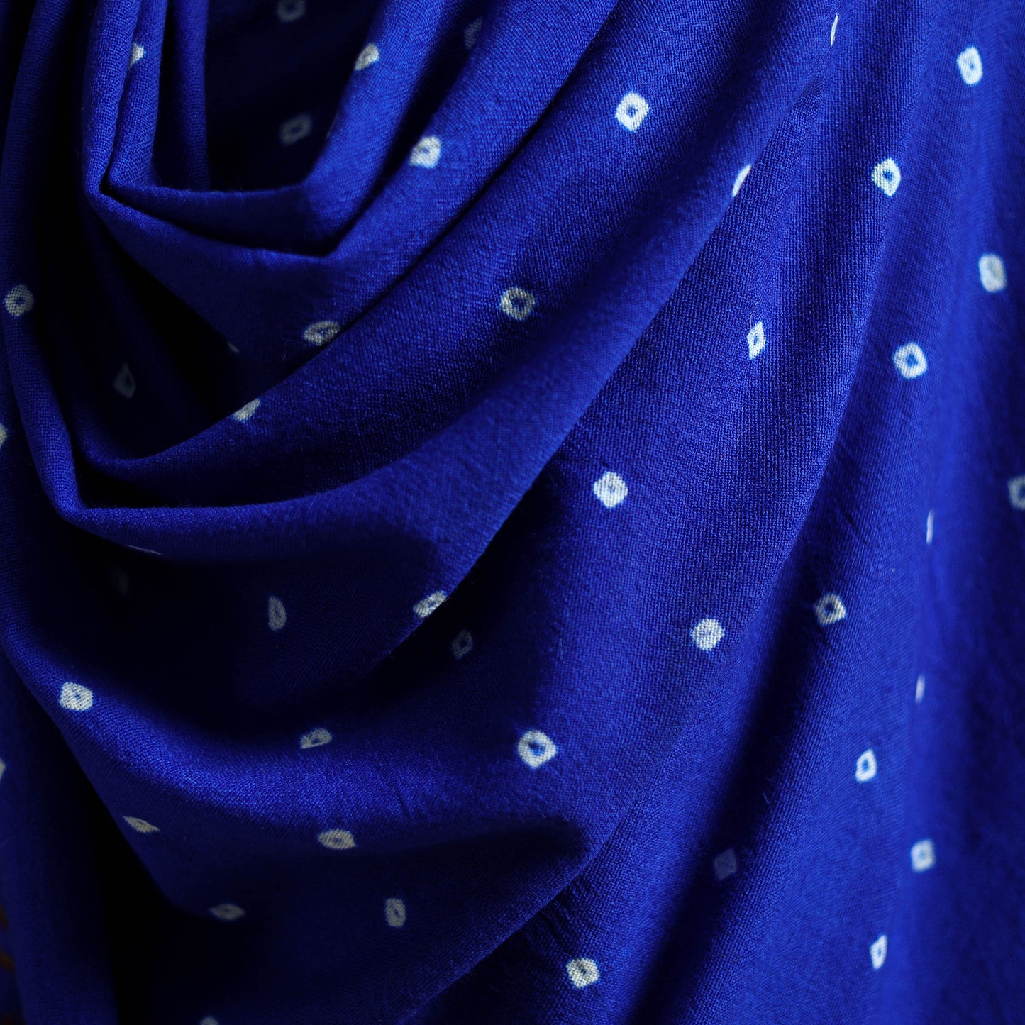 Kutch Handwoven Merino Wool Bandhani Tie-Dye Shawl 12