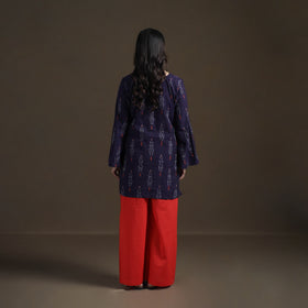 Pochampally Ikat Cotton Short Kurta for Women 25