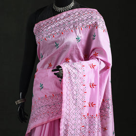 Hand Embroidered Silk Saree 11