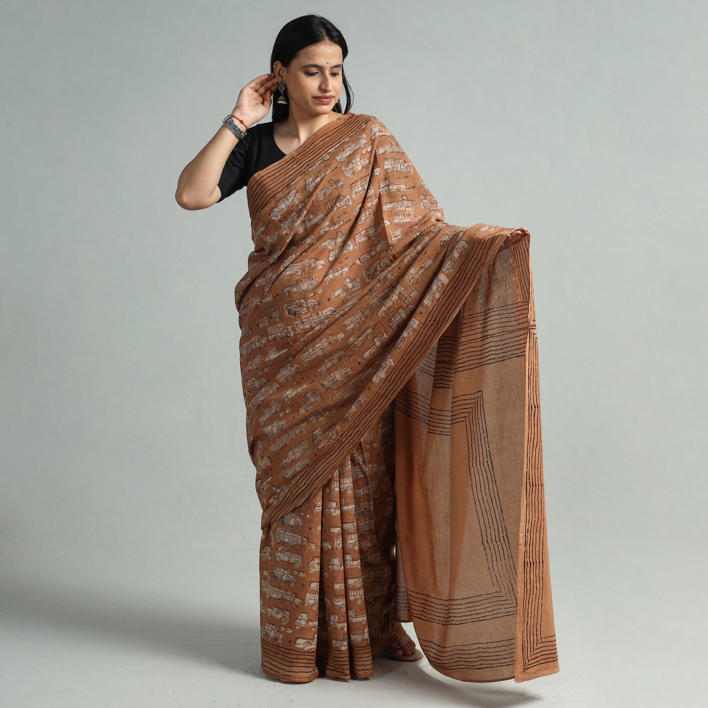 Bindaas Block Print Saree 