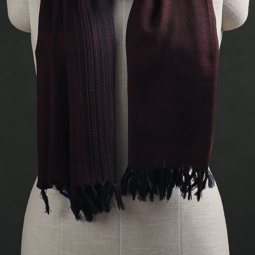 Kumaun Handwoven Pure Merino Wool Stole 52