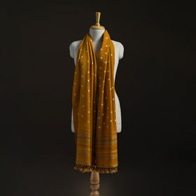 Kutch Handwoven Merino Wool Bandhani Tie-Dye Shawl 13