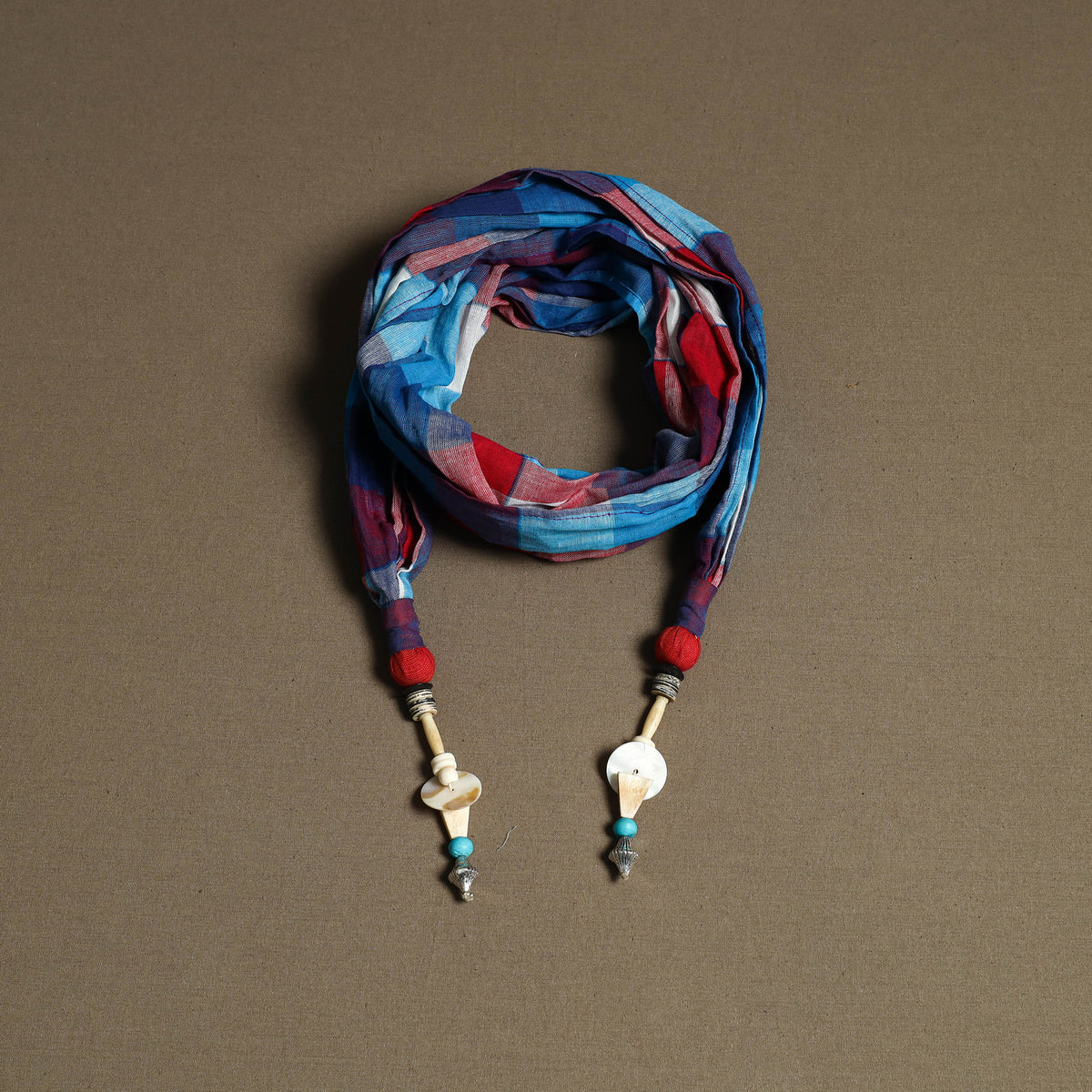Plain Cotton Scarf with Latkan 18