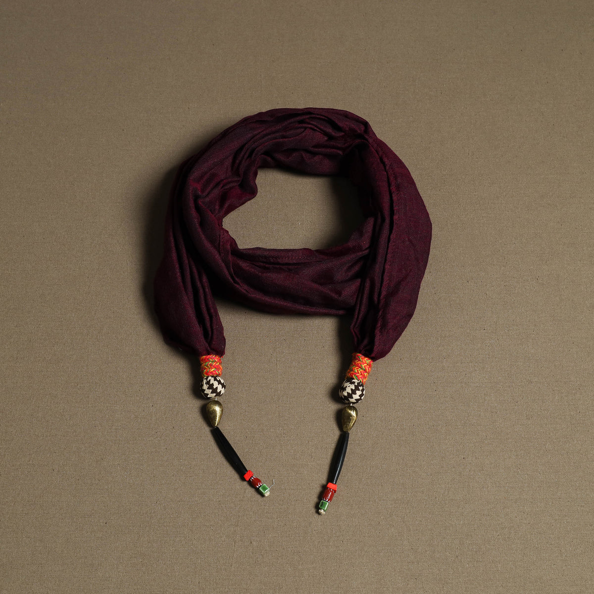 Plain Cotton Scarf with Latkan 17