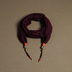 Plain Cotton Scarf with Latkan 17