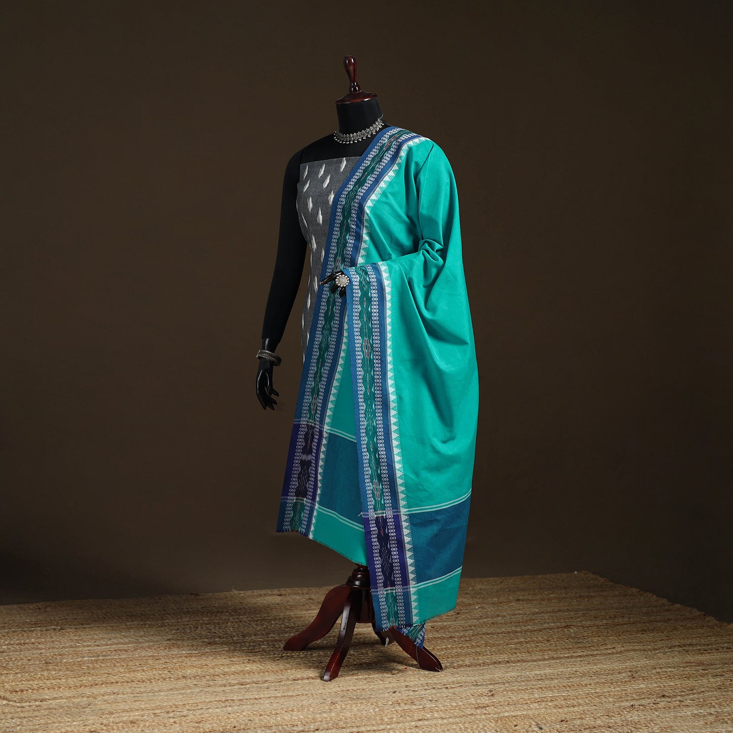 Sambalpuri Ikat Cotton Dupatta from Odisha 01